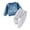 a-Blue1617, variant on FINALGANG Baby Boys Casual Two Piece Outfit With Round Neck Long Sleeve Little Brother Print Sweatshirt Drawstring Waist Jogger Pants Versatile Set