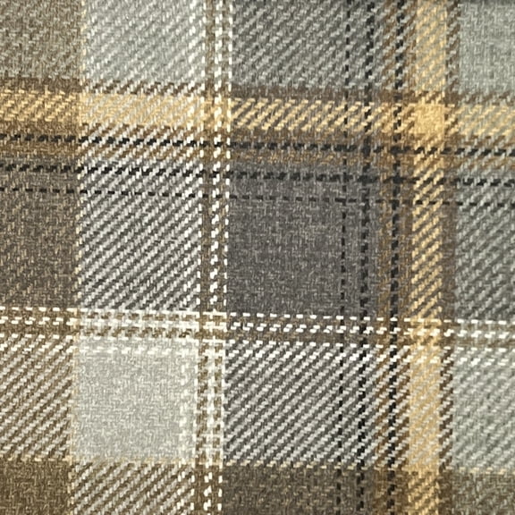 Decora Furnishings 54-Inch Microfiber Velvet Tartan Plaid Checkered Fabric by the Yard, Dark