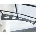 thumbnail image 2 of CANOPIA by PALRAM Herald 5 ft. x 15 ft. Door and Window Fixed Awning - Grey, 2 of 7