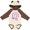 Natural & Brown w Ears, variant on Inktastic Turner Syndrome Awareness Purple Rainbow Ribbon Butterfly Boys or Girls Long Sleeve Baby Bodysuit