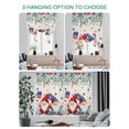 thumbnail image 4 of Independence Day Tie Up Curtains for Windows 45 Inch Length Balloon Curtains Kitchen Adjustable Balloon Window Shade Cute Gnomes Eucalyptus Retro Beige Tie Up Valance Bathroom Curtain Window 52"x45", 4 of 6