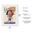 thumbnail image 2 of Lu Biscuits - The Little Student (Le Petit Ecolier) - Lefèvre-Utile (LU) - Vintage Advertising Poster by Firmin Bouisset c.1897 - Japanese Unryu Rice Paper Art Print (Unframed) 17 x 22 in, 2 of 4