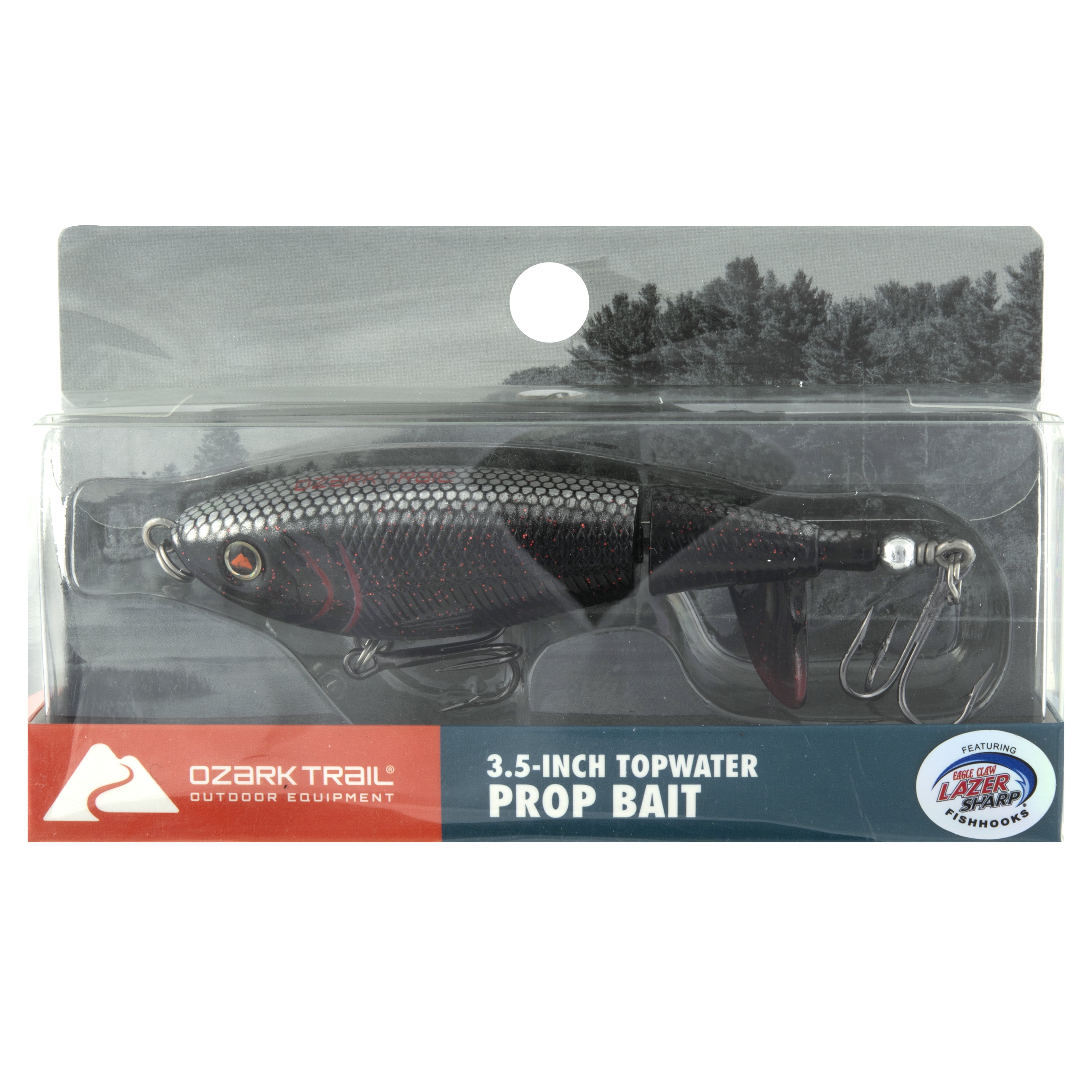 Rotating tail ships free!! Bone Ozark Trail Prop Bait 3.5/"