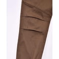 thumbnail image 4 of Ring of Fire Big Boy's Brown Major Slim-Fit Joggers, Medium, 4 of 5