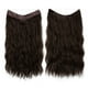 thumbnail image 1 of Xiao Hua Extensiones de cabello de alambre, gruesas, rizadas, onduladas, invisibles, con clip de línea de pescado, sintéticas, para mujer, 20 pulgadas, color marrón oscuro, 1 of 2