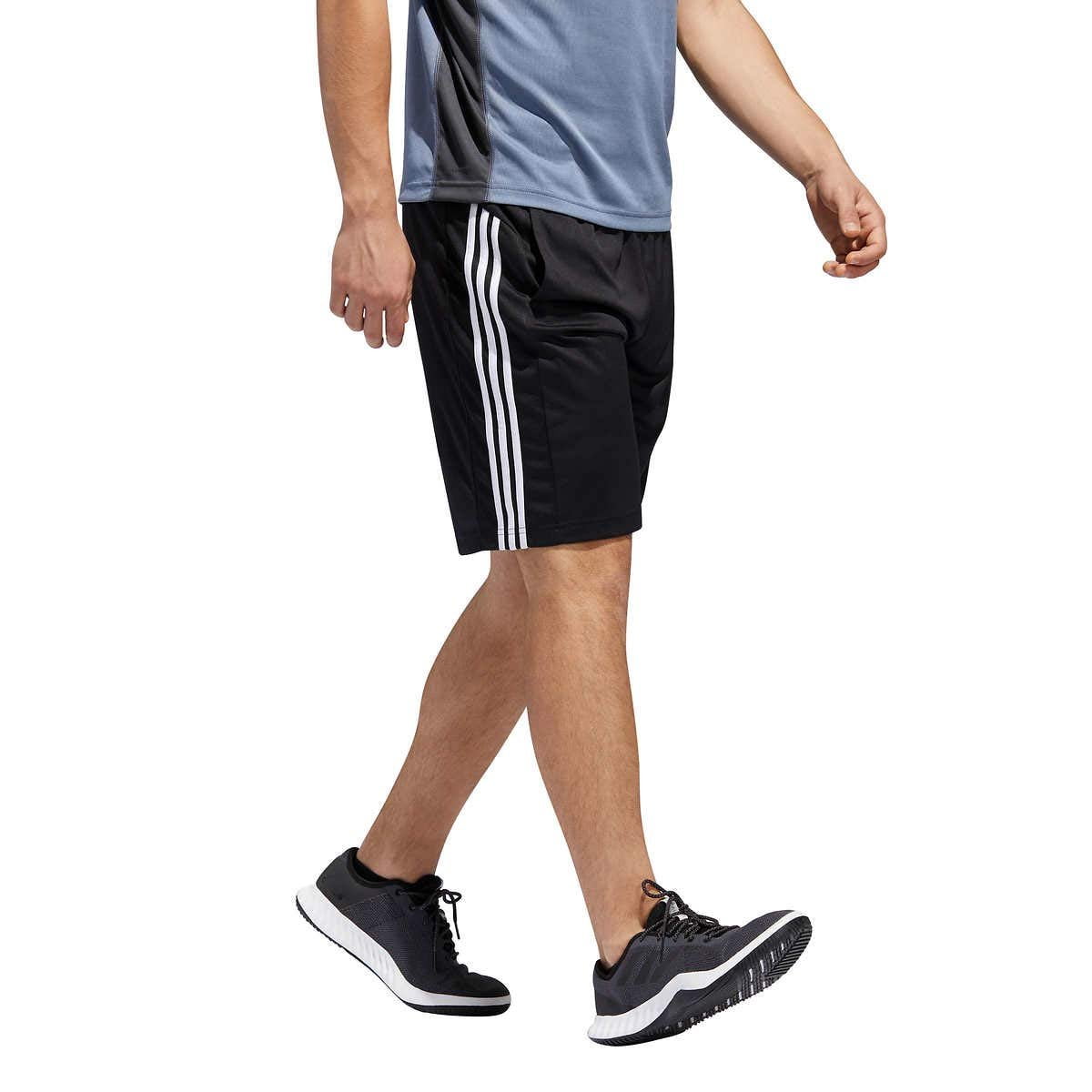 adidas Men's Active Zip Pocket Shorts X-Large, Black/White - Walmart.com