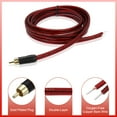 thumbnail image 3 of Cable RCA dorado Uxcell, 6.6 pies (2 metros) RCA a extremo abierto de cable desnudo, cable de extensión RCA para guitarra, altavoces, equipos de audio, 3 of 6