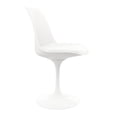 thumbnail image 3 of Aron Living Rose 17.5" Plastic and Metal Dining Chairs in White (Set of 4), 3 of 7