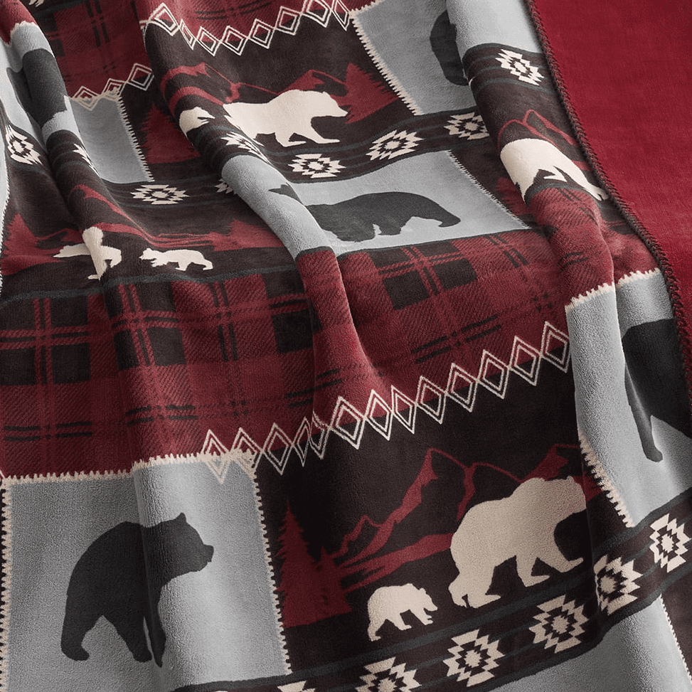 Pawz Plush Oversized Throw Blanket for Couch or Bed, Soft Flannel