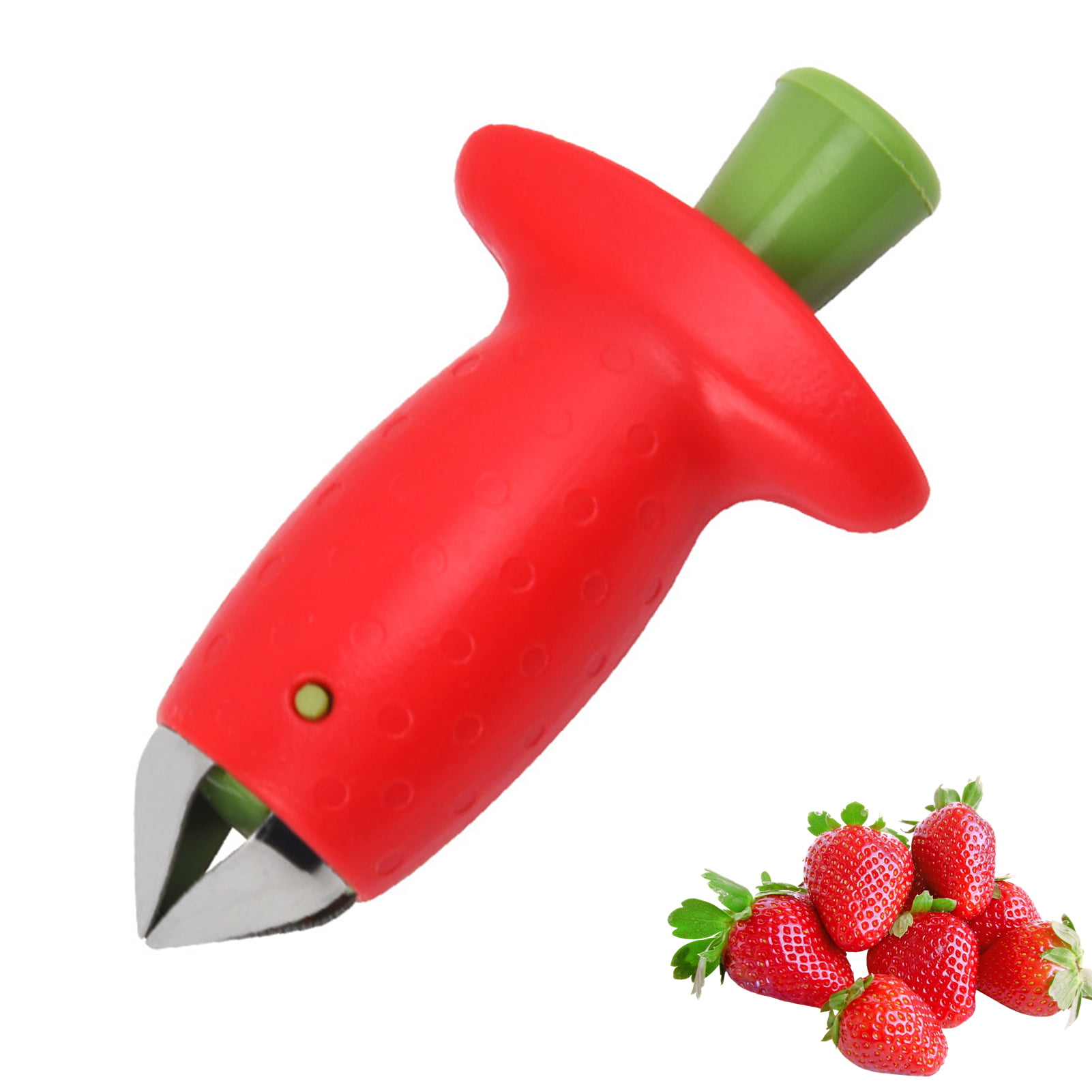 ghfcffdghrdshdfh Novelty Strawberry Tomatoes Stem Huller Remover Fruit Corer Kitchen DIY Tool 