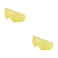 thumbnail image 4 of Soidarity Sombrero para bicicleta de carretera, gafas fáciles de desmontar, lente de ciclismo, equipo de protección solar desmontable moldeado Amarillo 2piezas, 4 of 6