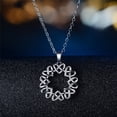 thumbnail image 1 of Collar para mujer, joyería para mujer, collar de flores de cobre, colgante de cristal para mujer, cadena de clavícula, regalo, collar de cobre, 1 of 2