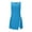 Blue, variant on Tennis Dresses for Women with Shorts Crew Neck Sleeveless Side Slit Golf Athletic Dress Build in Shorts with Pockets