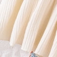 thumbnail image 7 of Paguaki Infant Toddler Girl Crocheted Top Wide Leg Shorts Two Piece Set Summer Casual Wear, 7 of 7