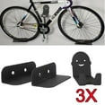 thumbnail image 4 of NICERIO 3Pcs Black Bike Wall Mount Steel Rack Strong Storage for Mountain Road Bikes, 4 of 6