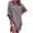 Gray, variant on IROINNID Summer Dresses for Women T-shirt Dresses, Round Neck and Short Sleeve Cotton Soild Color Summer Dresses