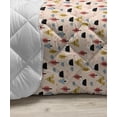 thumbnail image 3 of Camping Down Alternative Comforter, Repetitive Pattern Consisted of Wildlife and Outdoor Leisure Elements Art Print, Microfiber Quilt for All Season, 5 Sizes, White and Grey, by Ambesonne, 3 of 3