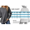 thumbnail image 4 of MOSHU Crewneck Sweatshirts for Women Side Split Long Sleeve Shirts Fashion Fall Womens Tops, 4 of 8
