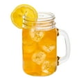 thumbnail image 2 of Restaurantware-16 Ounce Mason Jars With Handle, 10 Dishwasher Safe Mason Jar Mugs - Scratch Resistant, Lead Free, Clear Glass Drinking Glass Jars, For Cocktails, Sodas, Shakes, Or Juices, 2 of 3