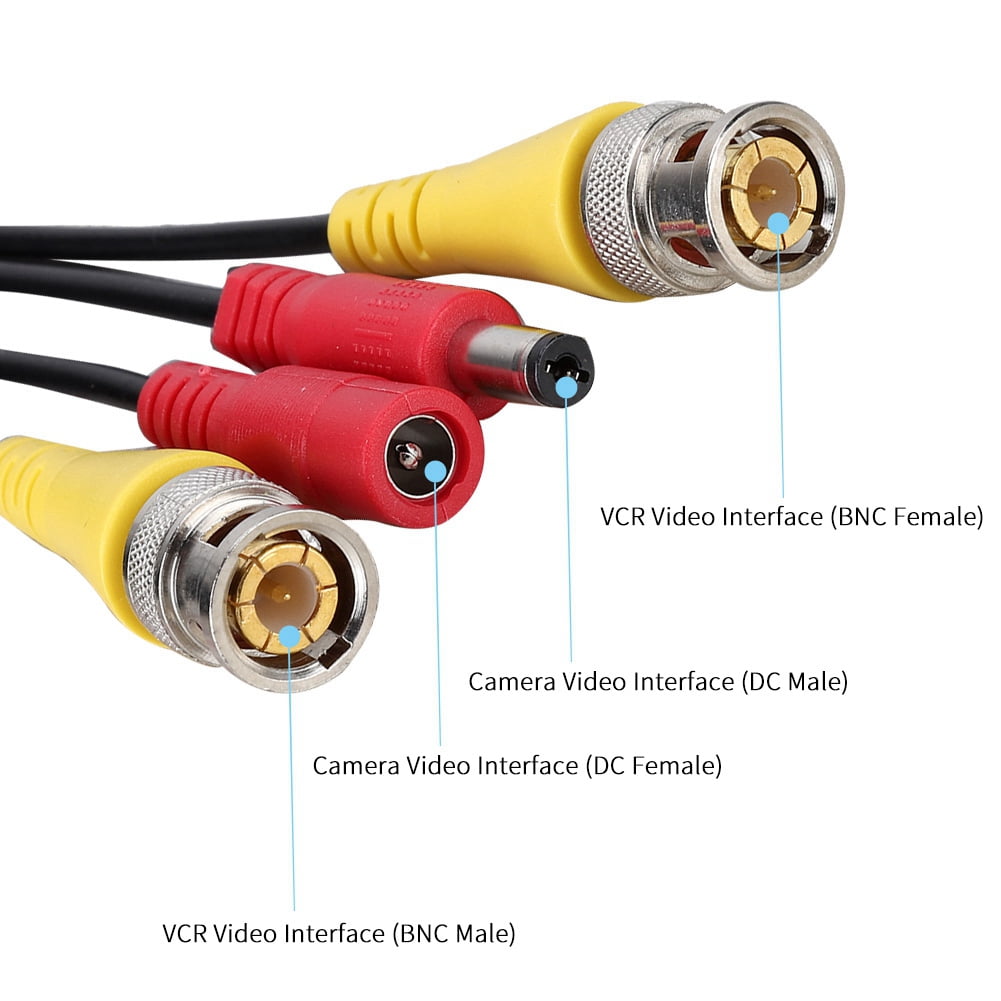 security camera cable ends