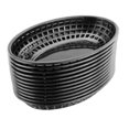 thumbnail image 1 of 12 Pcs Plastic Fast Food Baskets Oval Serving Platter Breakfast, 1 of 5