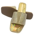thumbnail image 4 of LAVRA Women's Rhinestone Slides Crystal Embellished Bling Sandals, 4 of 4