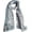 Gray, variant on Scarfs for women 100% Pure cotton indian traditional design hand block printed mini stall for girls 70x20 inch (Scarfs-14)