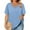 Sky Blue #01, variant on TQWQT Plus Size Womens Tops 4x-5x Sexy Short Sleeve Tunic Tops Army Green Basic Plain Tees V Neck Criss Cross T Shirts Large Casual Clothes for Women 4XL