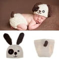 thumbnail image 2 of Lovely Newborn Boys Girls Baby Photo Shoot Props Outfits Pants White Dog Hat, 2 of 7