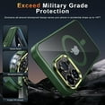 thumbnail image 4 of Magnetic for iPhone 15 Pro Max Case Clear [MagSafe Compatible] with Enhanced Camera Protection [Mil-Grade Drop Droof] Non-Yellowing Slim Protective Case (Forest Green), 4 of 12