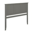 thumbnail image 2 of Madison King Solid Wood Panel Headboard in Grey, 2 of 5