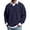 Blue, variant on Fabrcox Men's Polo Shirts Long Sleeve Fake 2 Piece Waffle Collared Golf Shirts for Men Classic Fit Plain Casual Outdoor Sports Business Mens Work Shirts Purple XL