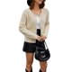 thumbnail image 2 of Suéteres de Punto para Mujer, Moda de Otoño, Larga, Botones, Chaqueta Informal de Moda, Ropa de Invierno Albaricoque M, 2 of 10