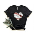 thumbnail image 2 of Baseball Distress Heart Shirt, Baseball Shirt, Baseball Mom Shirt, Baseball Heart Shirt, Baseball Sublimation Shirt, Sports Mom Shirt, 2 of 3