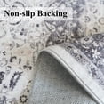 thumbnail image 4 of Hallway Washable Runner Rug - 2'6x12 Kitchen Rugs Entryway Vintage Soft Floor Mat Non Slip Indoor Farmhouse Carpet For Bathroom Living Room Bedroom (2'6''x12'  Grey), 4 of 6