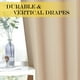 thumbnail image 5 of Cortina Nicetown extra ancha para puerta de patio, color beige, 250 x 213 cm, 5 of 8