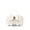 White, variant on Cross-Bow Embossed Vegan Leather Satchel Bag - Mauve