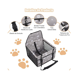 thumbnail image 3 of Asiento Del Coche De Seguridad Para Mascotas Huellas Lab.G  Gris, 3 of 5