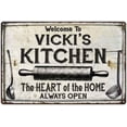 thumbnail image 1 of VICKI'S Kitchen Farmhouse Sign 16 x 24 Matte Finish Metal 116240033204, 1 of 1