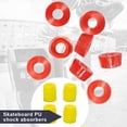 thumbnail image 1 of Soidarity Paquete de 4 amortiguadores para patineta, arandela de buje de protección de PU para patinaje, juego de reparación de deporte profesional, patinar Amarillo Soidarity OD020062-02, 1 of 2