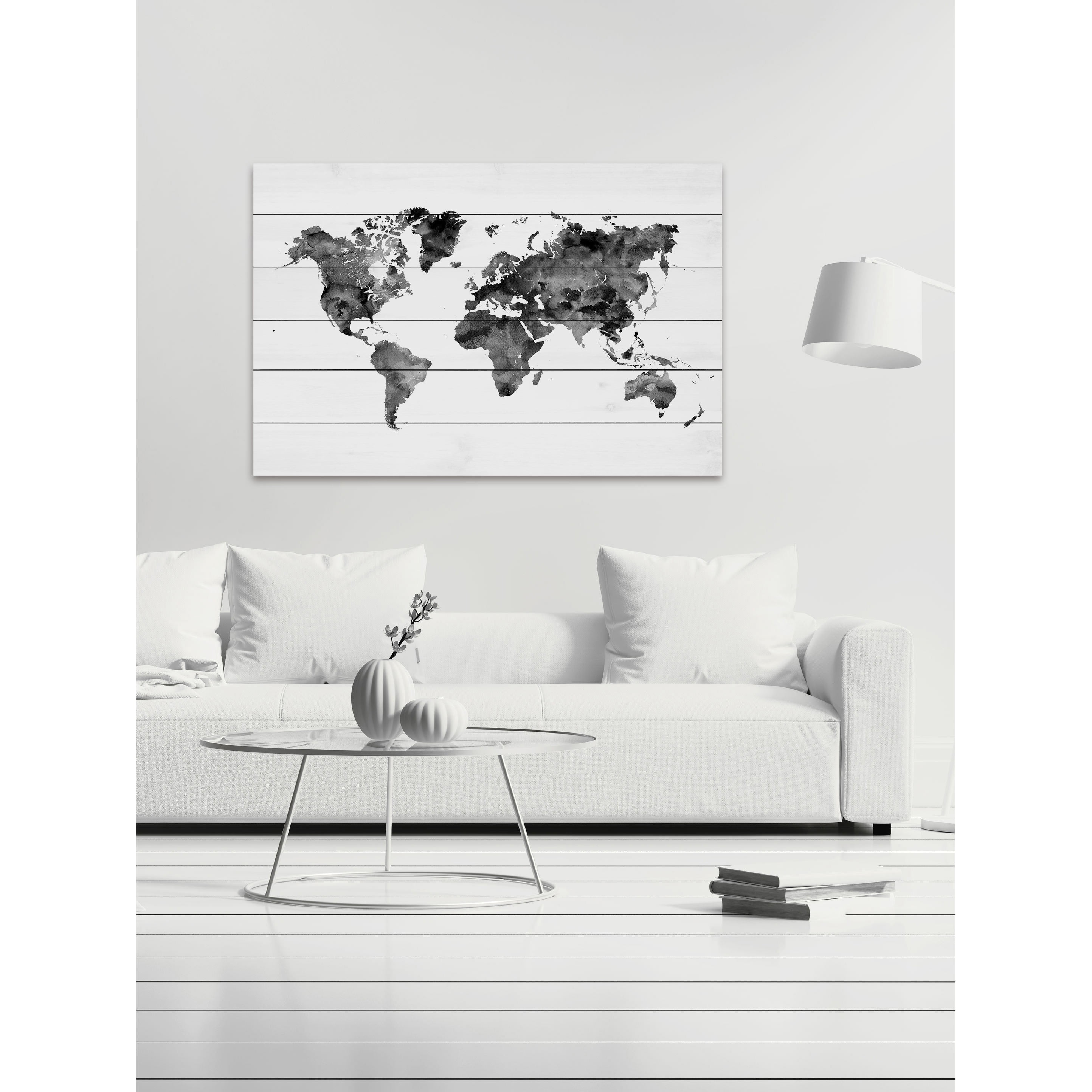 Marmont Hill "Shadow Travels" by Dani Jay Painting Print on White Wood
