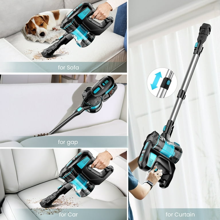 INSE 6 in 1 Rechargeable Cordless Vacuum Cleaner for Hardwood Carpet Pet Hair Removal Home Use V770 Walmart