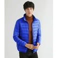 thumbnail image 2 of Wenseny Mens Stand-up Collar Padded Puffer Jacket Thermal Lightweight Outdoor Coat Blue 3XL, 2 of 9