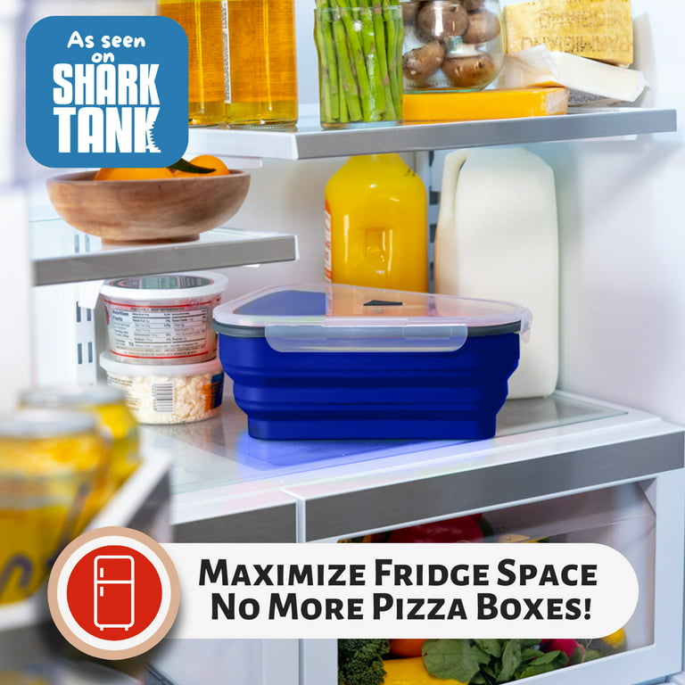 Pizza Storage Container Collapsible Leftover Pizza Box Pack With 5 Triangle  Pizza Serving Trays Pizza Slice Containers Expandable Silicone To Save Spa