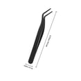 thumbnail image 2 of DEEPCRAFF Black Stainless Steel Lash Applicator Tool with Curved Tips for Easy False Eyelash Application, 2 of 8