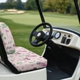 thumbnail image 4 of Yuyamidu Pink Golf Theme Golf Cart Seat Covers for Women Backrest Bottom Seat Cover 2 Pack Golf Cart Seat Cushions for Club Car and More 2-Seat, 4 of 8