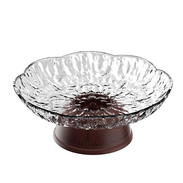 Frutero con pedestal, cuenco decorativo, soporte de exhibición, bandeja de almacenamiento práctica para frutas. blanco
