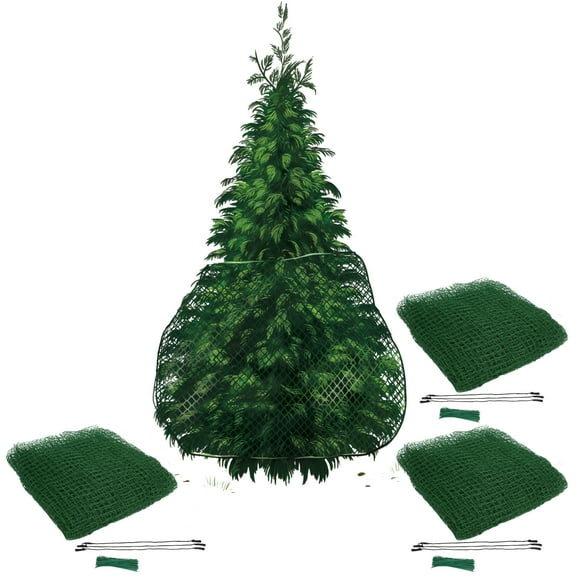 Deer Terrent Plant Protection Netting, Arborvitae Deer Netting, Green Garden Netting, Bird Netting, Tree Wrap Netting, Deer Repellent ,5.5' Height, 18' Length, 3 PACK