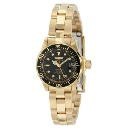 Invicta Women's 8943 Pro Diver Quartz 3 Hand Black Dial Watch