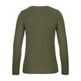 thumbnail image 2 of B&C - Camiseta deportiva de manga larga #E150 para mujer señora (Caqui Urbano), 2 of 3